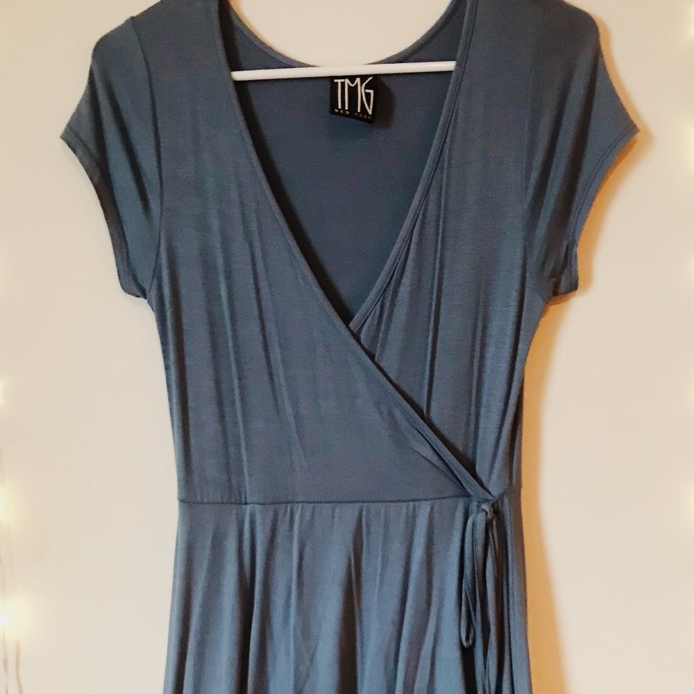 Blue Wrap Dress